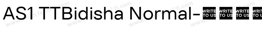 AS1 TTBidisha Normal字体转换